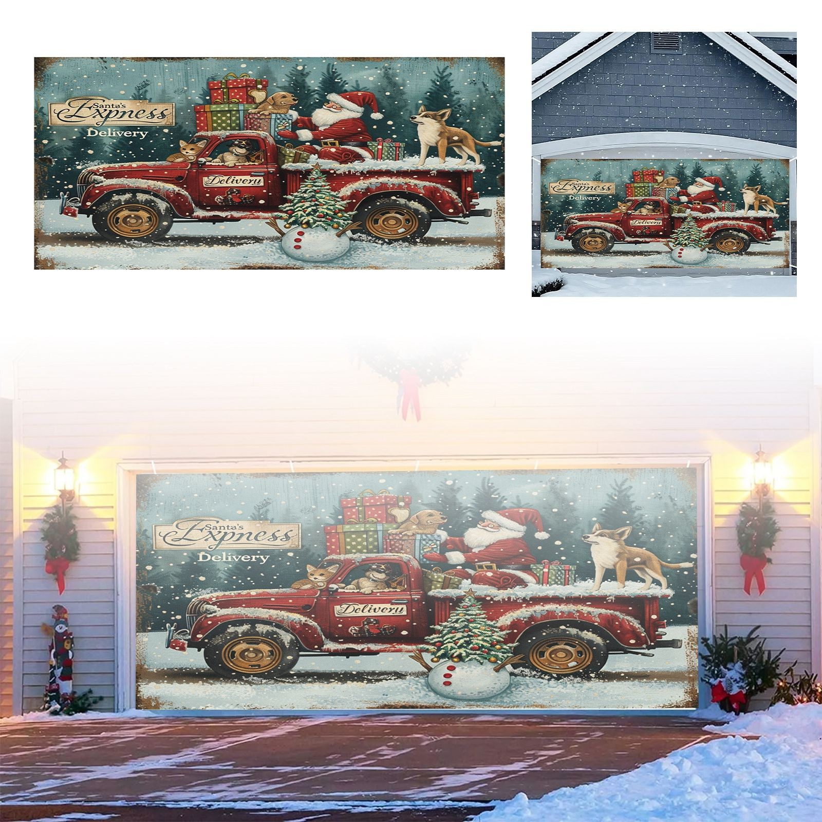 Flag Garland Flags for Yard Chinese Couplets 2022 Outdoor Banner Stand