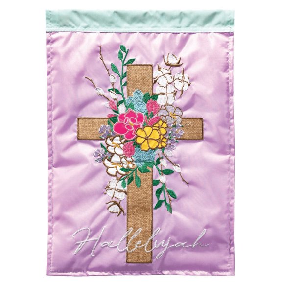Flag Hallelujah Cross Cotton