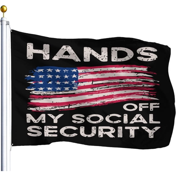 Flag Hands Offs My Social Securitys Protests Vintages Flag For 3x5 Outdoor