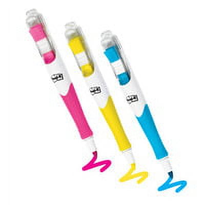 Flag+ Highlighter, Assorted Ink/flag Colors, Chisel Tip, Assorted Barrel Colors, 3/pack | Bundle of 5 Packs