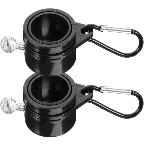 Flag Holder Ring 4 Pcs Flagpole Rings Fasteners Flags Mounting Clip Anti-tangle Plastic