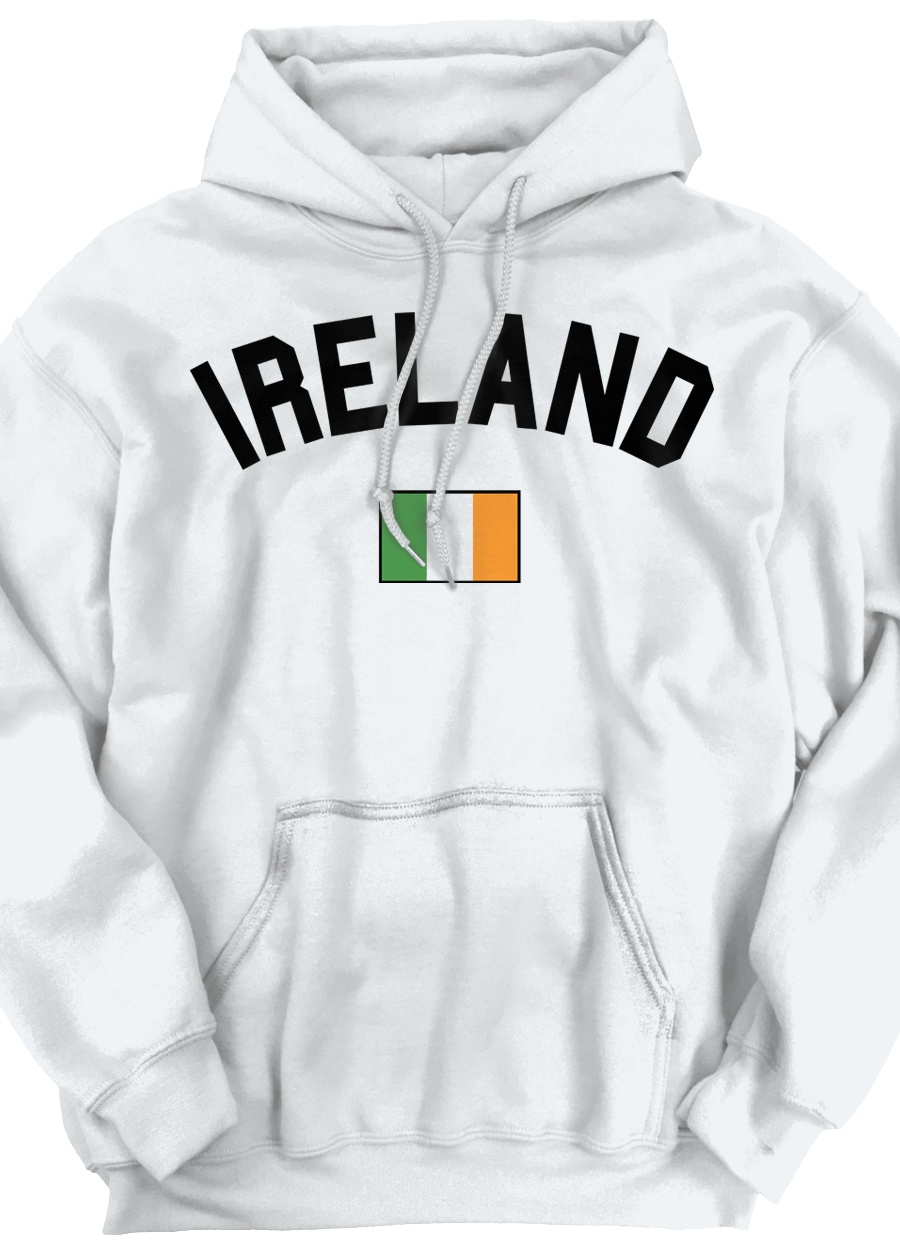 Flag Hoodies Sweat Shirts Sweatshirts Ireland Country National Irish Soccer  Team - Walmart.com