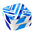 Flag of Israel Travel Portable Square Earring Organizer with Necklace