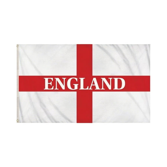 Flag Large With Brass Eyelets,English World Cup Euros St Geroge's Flag With Text(35x59 in)