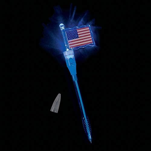 Flag Light Up Blue Pen Patriotic And Fourth Of July Supplies 1