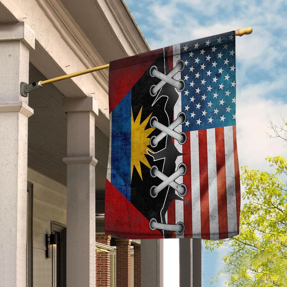 Flag Made In America With Antiguan Parts Antiguan American Friendship ...
