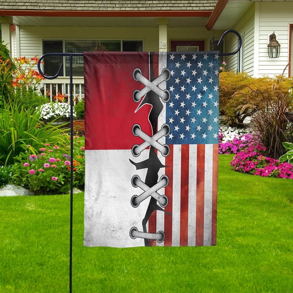 Flag Made In America With Monacan Parts Monacan American Friendship Root Proud House Flag (29.5x39.5) Double Sided-USA Flags Premium Polyester-Decorative Indoor Outdoor Flag