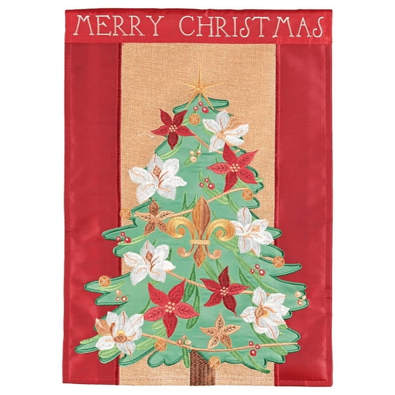 Flag Magnolia Christmas Tree 13x18