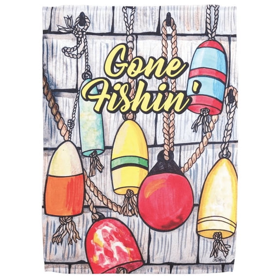Flag Nautical Gone Fishin 30X44
