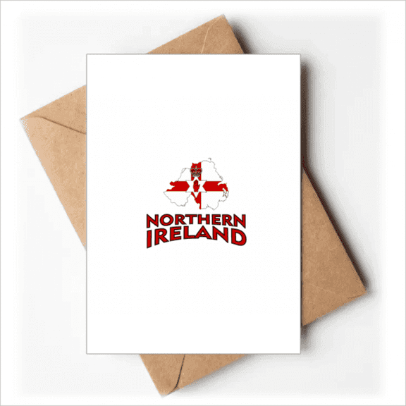 Flag Northern Ireland Cultural Map Greeting Cards You are Invited Invitations