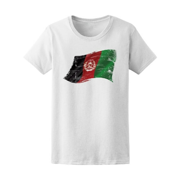 Flag Of Afghanistan In The Wind Tee Men's -Image by Shutterstock