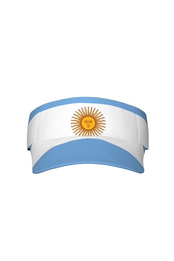 Flag Of Argentina Sport Visor Hats Sun Protection Outdoor Activity For Women Men