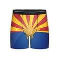 thumbnail image 1 of Flag Of Arizona Boxer Briefs Novelty Underwear With Fly Underwear For Men, 1 of 7