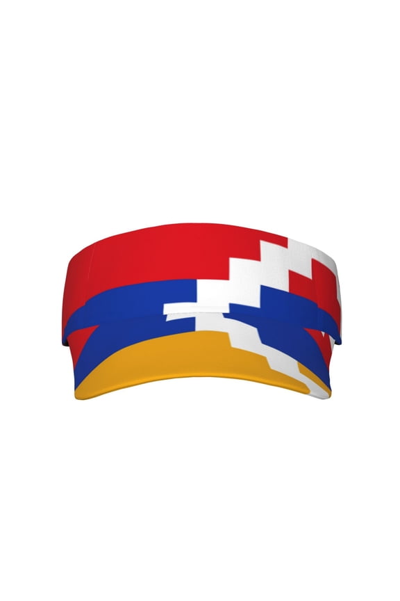 Flag Of Artsakh Visor Hats Adjustable Beach Sun Visors Sports Outdoor Visor For Women Men