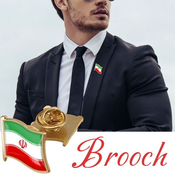 Flag Of Badge Metal Button Badge Decorative Button Brooch Lapel Pins