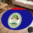 thumbnail image 1 of Flag Of Belize Round Carpet Living Room Bedroom Home Decoration Coffee Table Mat Lounge Rug Chair Mats, 1 of 5