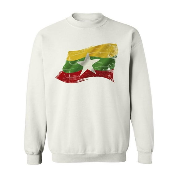 Flag Of Burma Sweatshirt Men -Image by Shutterstock, Male 5X-Large