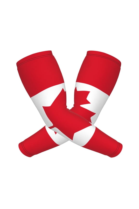 Flag Of Canada Compression Sports Arm Sleeve Baseball Football Basketball For Men And Women