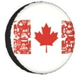 Flag Of Canada Tire Cover 4WD 4x4 Trailer Patriotism Spare Wheel