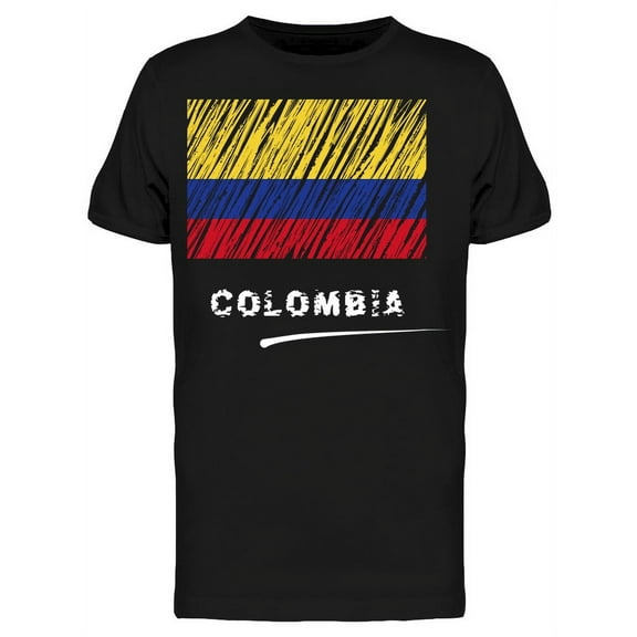 Flag Of Colombia T-Shirt Men -Image by Shutterstock, Male Large