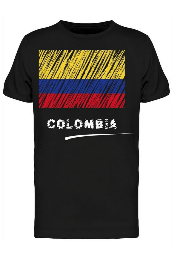 Flag Of Colombia T-Shirt Men -Image by Shutterstock, Male x-Large