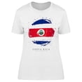 thumbnail image 1 of Flag Of Costa Rica Circle T-Shirt Women -Image by Shutterstock, Female Large, 1 of 2