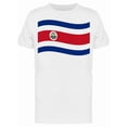 thumbnail image 1 of Flag Of Costa Rica Wave Tee Men's -Image by Shutterstock, 1 of 2