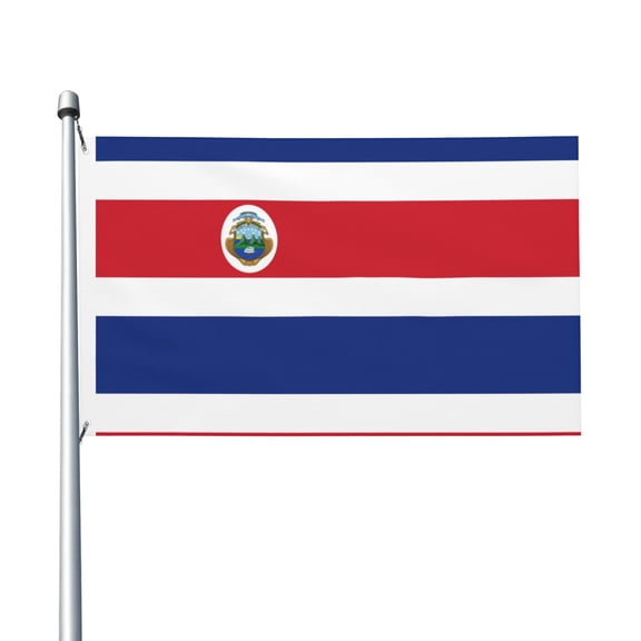 Flag Of Costarican Flag Flag 3x5ft Double-Sided Printing Indoor/Outdoor Decorative Banner National Flag