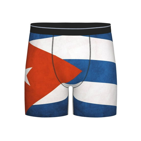 Flag Of Cuban Boxer Briefs Novelty Underwear With Fly Underwear For Men