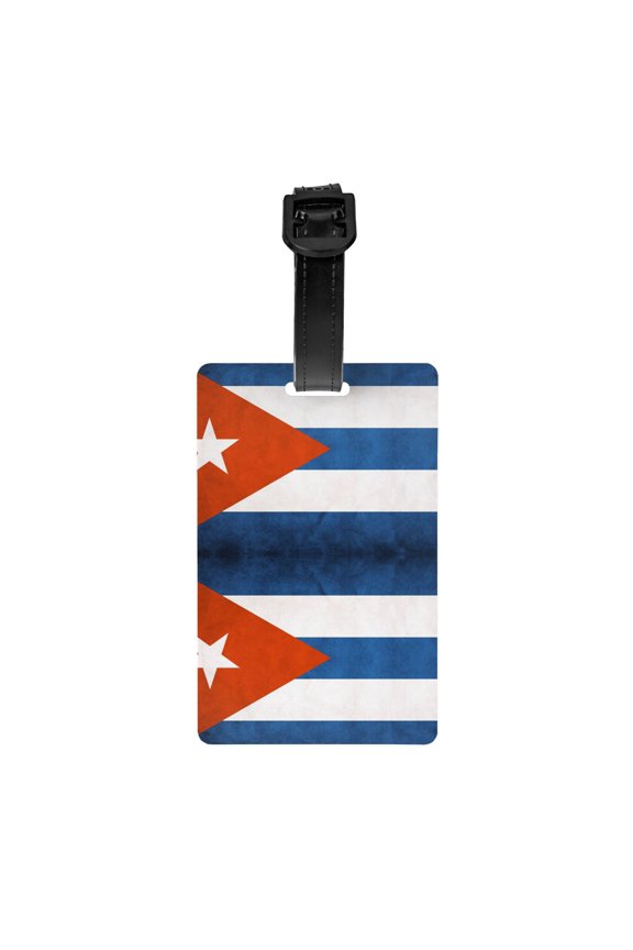 Flag Of Cuban Luggage Identifier Name Tag For Backpacks Suitcases Bags Baggage