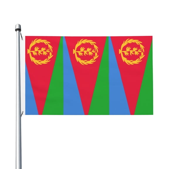 Flag Of Eritrea Flags 3 X 5 Foot Printed Bright And Vivid Colors Flag With Two Grommets