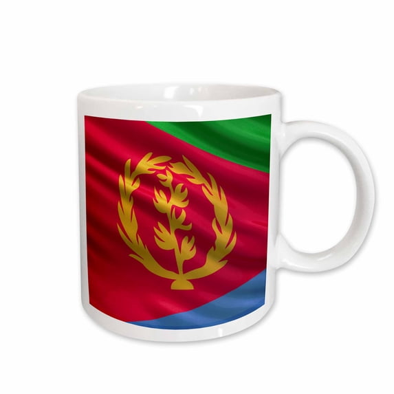 3drose, Flag of Eritrea Waving in the Wind, 15oz Mug