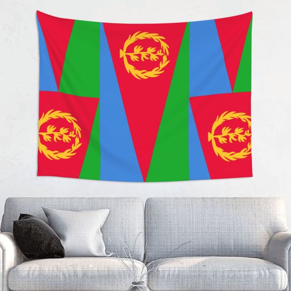 Flag Of Eritreatapestry Aesthetic Tapestry Wall Hanging For Room Bedroom Dorm Room Decor 29x37 Inches