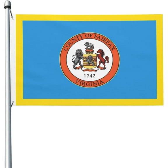Flag of Fairfax County, Virginia Flag 3x5 Ft Double-Sided Durable Outdoor Decorative Banner Polyester Home Flags Yard Lawn Welcome Flag