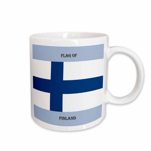 3drose, Flag of Finland, 15oz Mug