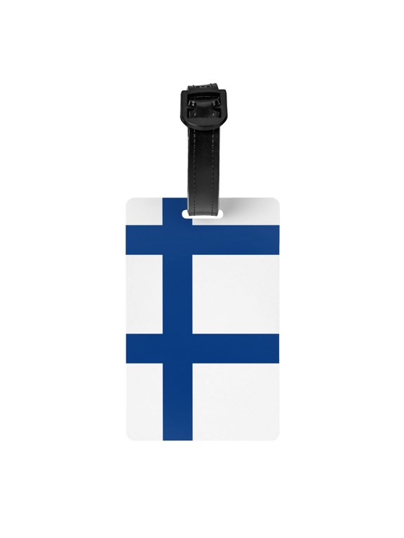 Flag Of Finland Luggage Identifier Name Tag For Backpacks Suitcases Bags Baggage