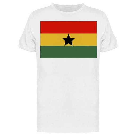 Flag Of Ghana Graphic T-Shirt Men -Image by Shutterstock, Male 3X-Large