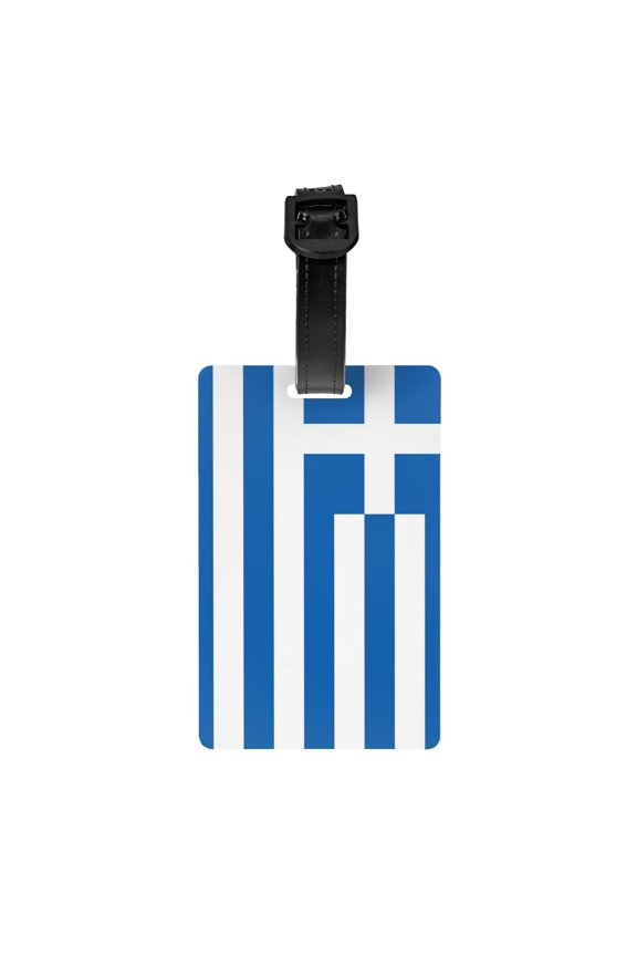 Flag Of Greece Luggage Identifier Name Tag For Backpacks Suitcases Bags Baggage