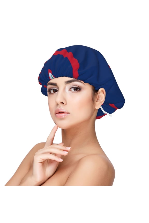 Flag Of Guam Sleep Cap Satin Bonnet Night Sleeping Soft Hair Turbans For Women