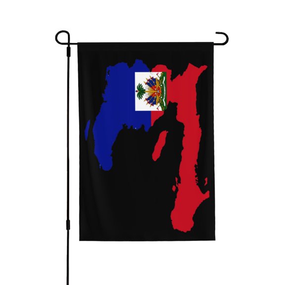 Flag Of Haiti House Flag Double Side Garden Flag For Outside Room House Yard Indoor 28" X 40"