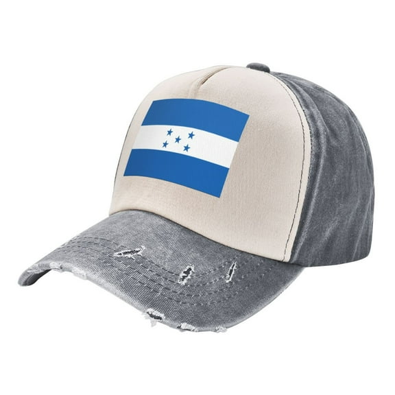 Flag Of Honduras Baseball Cap Distressed Adjustable Vintage Cotton Denim Hat for Women Men