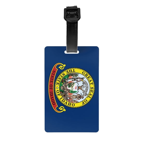 Flag Of Idaho Suitcase Travel Bag Labelsluggage Tag For Baggage Pvc Baggage Id Label Tag