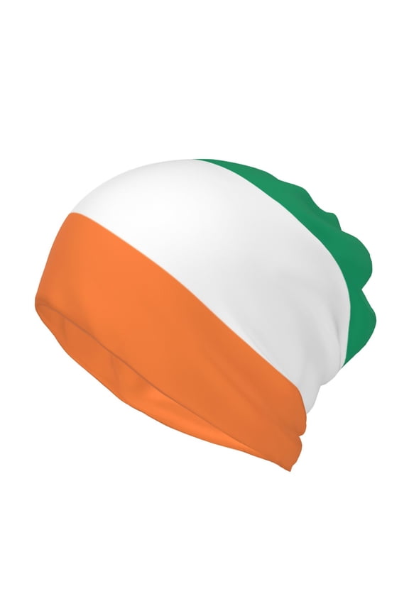 Flag Of Ireland Beanie Skull Cap Lightweight Hip Hop Dwarf Hat Beanie Hat For Women Men