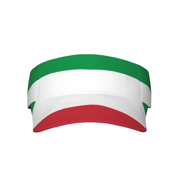 Flag Of Italy Sport Visor Hats Sun Protection Outdoor Activity For Women Men