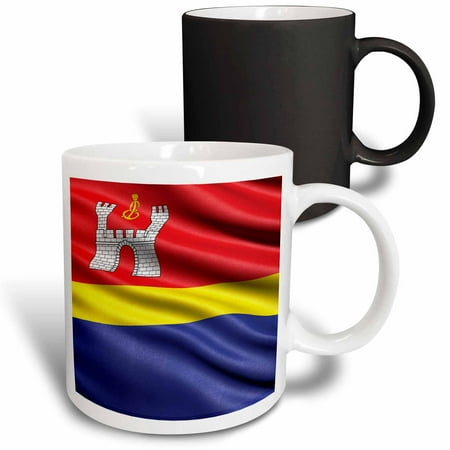 3drose, Flag of Kaliningrad Oblast Waving in the Wind, 11oz Magic Transforming Mug
