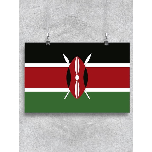 Flag Of Kenya. Poster -Image by Shutterstock