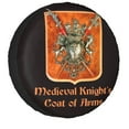 Flag Of Knights Templar Spare Tire Cover Medieval Crusades Cross SUV RV