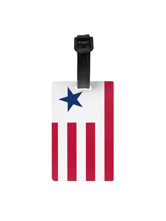Flag Of Liberian Luggage Identifier Name Tag For Backpacks Suitcases Bags Baggage