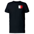 thumbnail image 1 of Flag Of Malta Painted With Brush T-Shirt Men -Image by Shutterstock, Male Large, 1 of 2