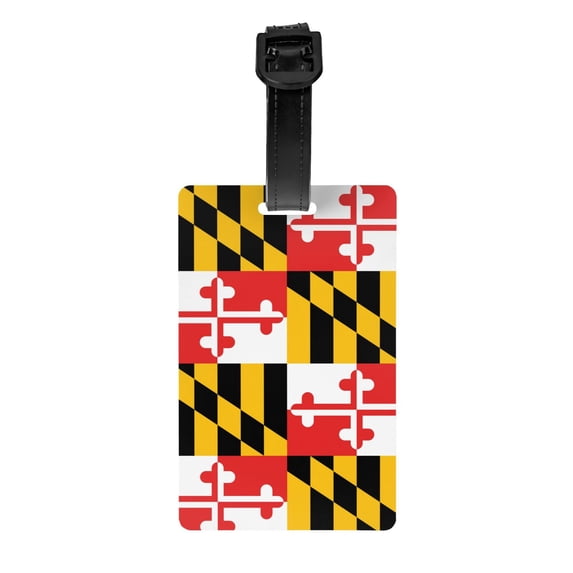 Flag Of Maryland Suitcase Travel Bag Labelsluggage Tag For Baggage Pvc Baggage Id Label Tag